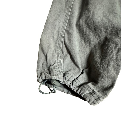 Oak + Fort Green High Waisted Multi Pocket Cargo Pants Cropped Joggers S Medium - Picture 9 of 12